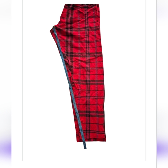 Nobo Red Plaid Leggings - Picture 4 of 8